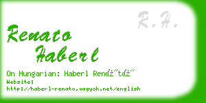 renato haberl business card